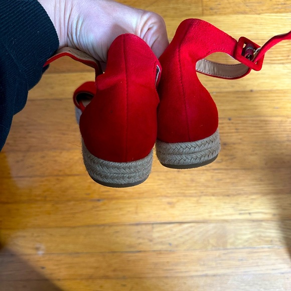 Banana republic suede red platform espadrilles - Picture 4 of 4